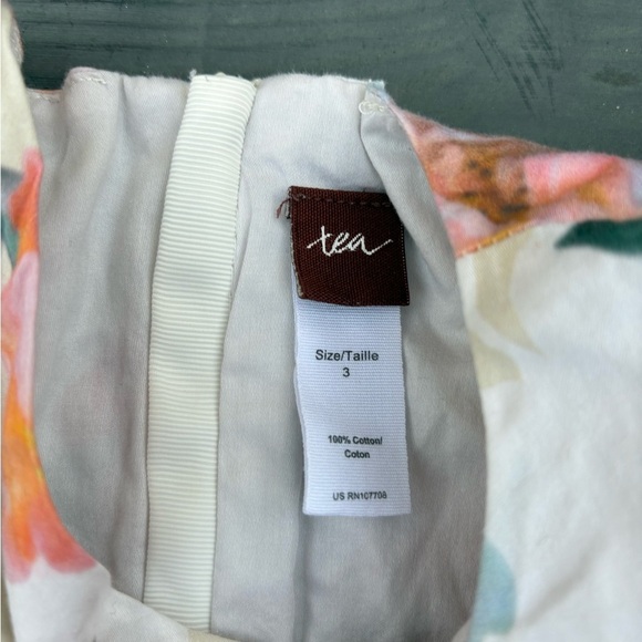 Tea Collection Floral Dress - size 3T - Picture 4 of 5